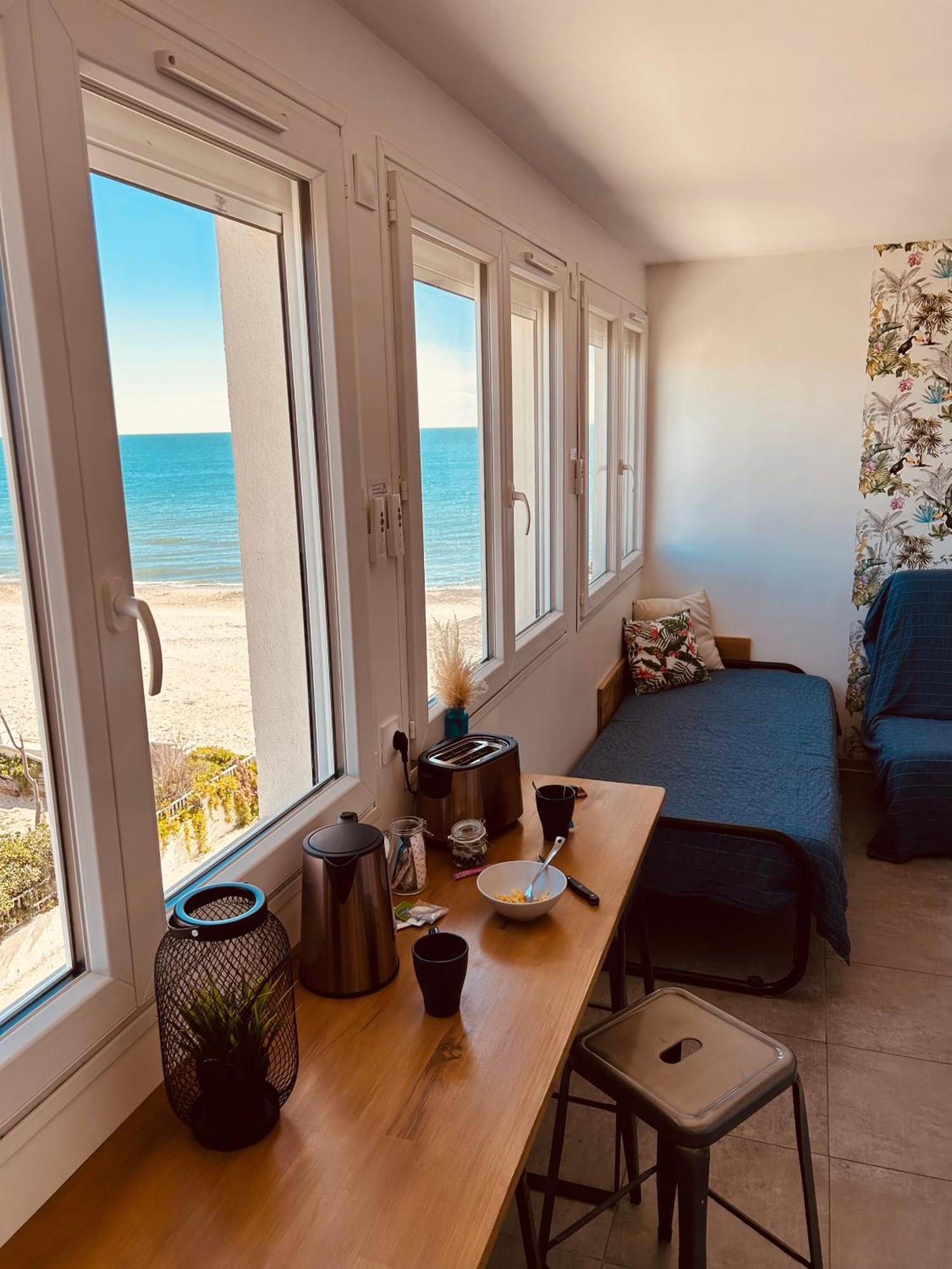 Estudio 1Ere Ligne Vue Mer ,Place De Parking Privee Acces A La Plage De La Residence 3Eme Etage Palavas-les-Flots Zewnętrze zdjęcie