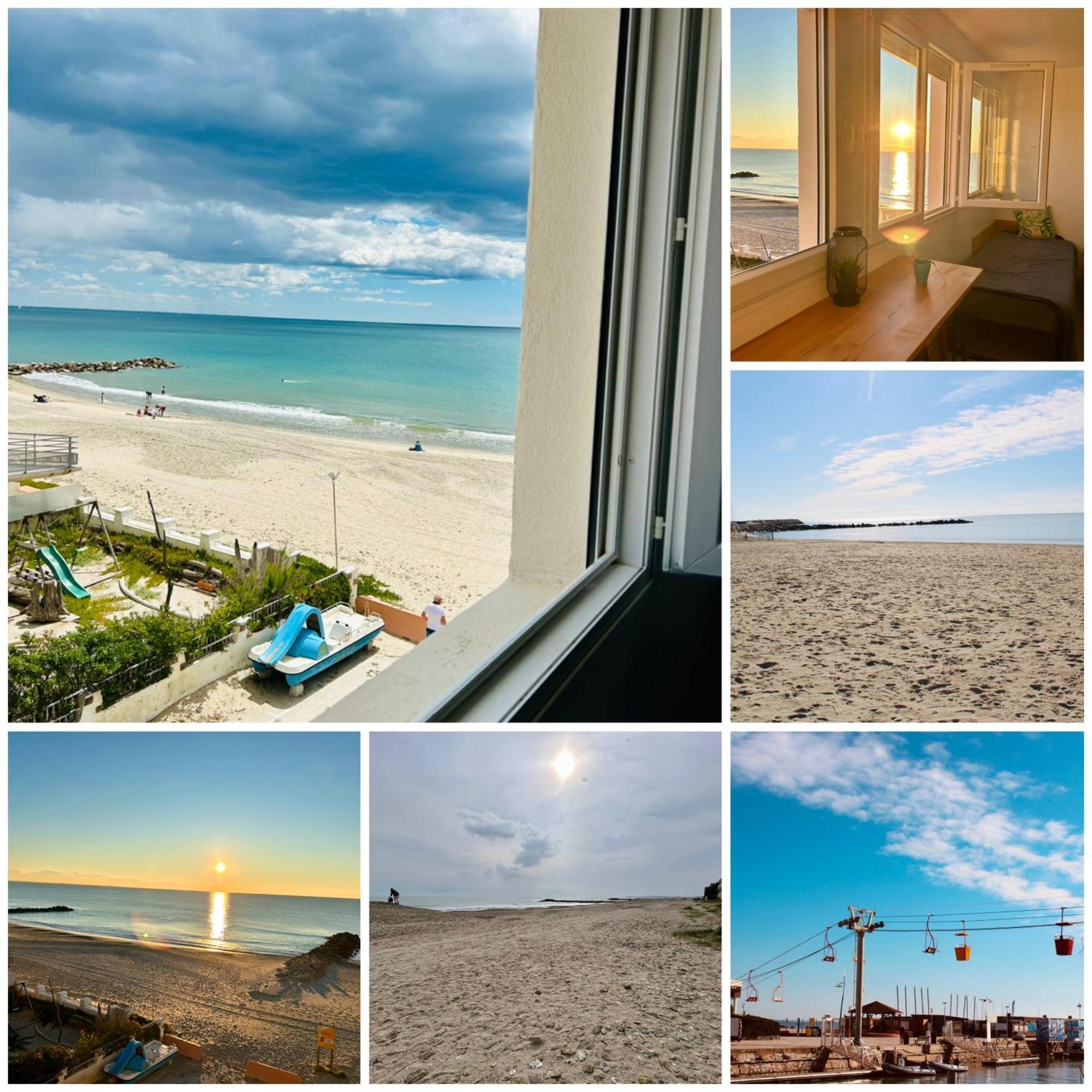 Estudio 1Ere Ligne Vue Mer ,Place De Parking Privee Acces A La Plage De La Residence 3Eme Etage Palavas-les-Flots Zewnętrze zdjęcie
